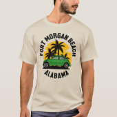 T-shirt Fort Morgan Beach, Alabama (Devant)