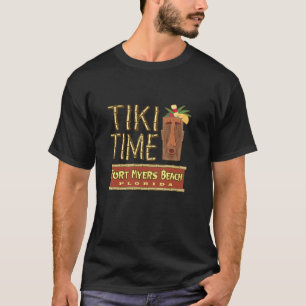 T-shirt Fort Myers Beach Rétro Tiki Bar Design