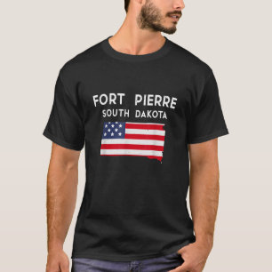 T-shirt Fort Pierre South Dakota USA State America Travel