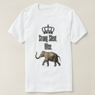 T-shirt Fort. Silencieux. Sage