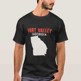 T-shirt Fort Valley Georgia USA State America Travel Georg