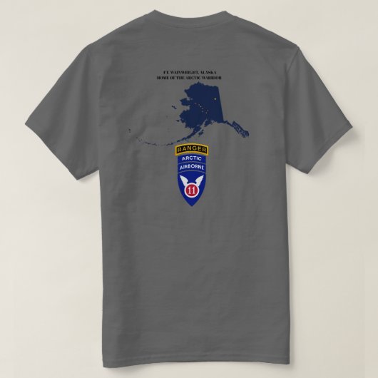 T-shirt FORT WAINWRIGHT WARRIORS (Design dos)