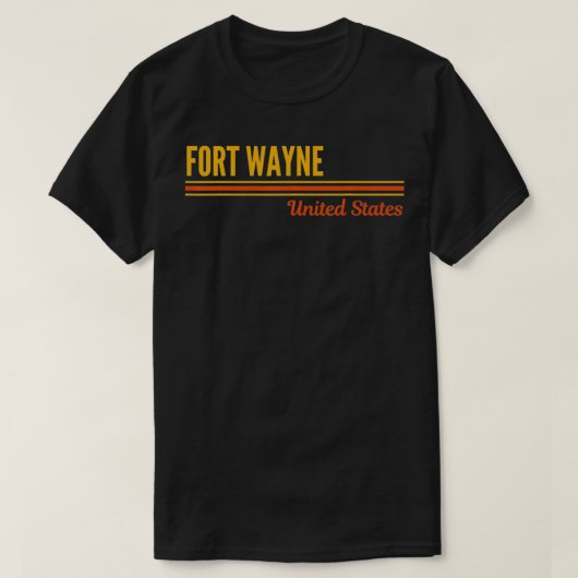 T-shirt Fort Wayne États-Unis (Design devant)