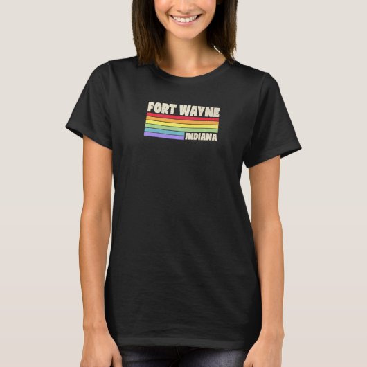 T-shirt Fort Wayne Indiana Pride Rainbow Flag Gay pride Me (Devant)