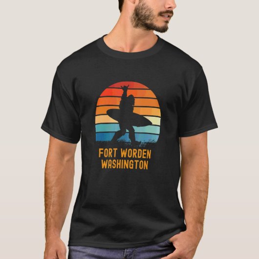 T-shirt Fort Worden Washington Sasquatch Souvenir (Devant)