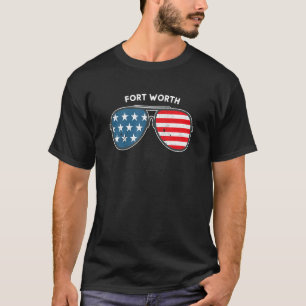 T-shirt Fort Worth Texas Tx Us Villes Amérique 4 juillet