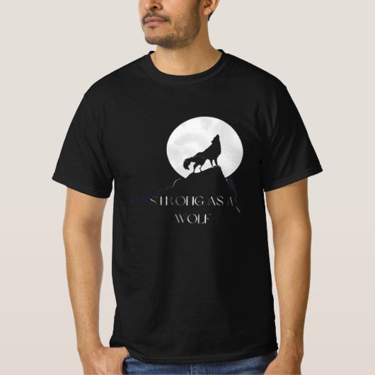 T-shirt Forte comme animal loup (Devant)