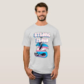T-shirt Forte Et Fière - Dragon De Fierté Transgenre (Devant entier)