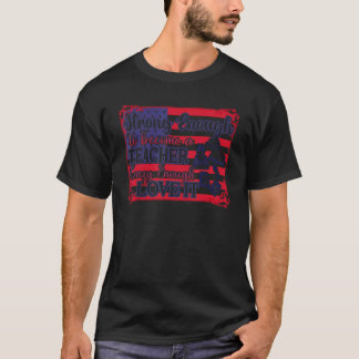 T-shirt Forts Enseignants I Love Enseignant USA Drapeau