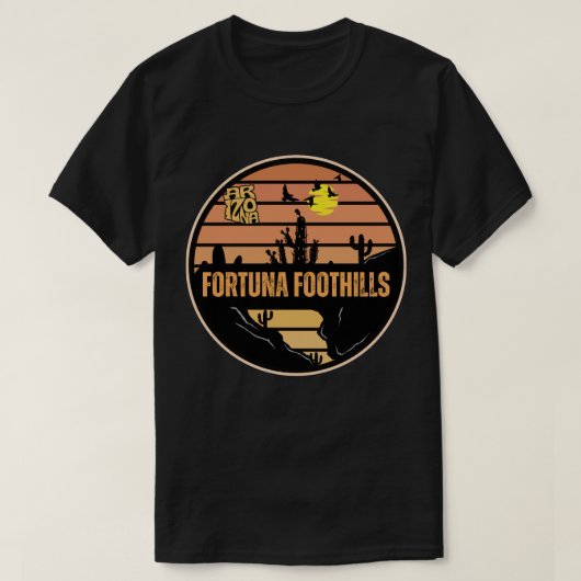 T-shirt Fortuna Foothills, Arizona (Design devant)