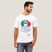 T-shirt Forza Gli Azzuri Version 2 Blanc (Devant entier)