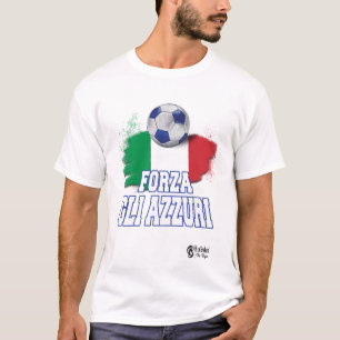 T-shirt Forza Gli Azzuri Version 3 Blanc