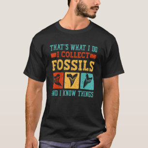 T-shirt Fossil Teeth Megalodon Hunting Fossil Shark Tooth