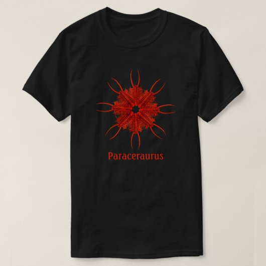 T-shirt fossile de trilobite Paraceraurus (Design devant)