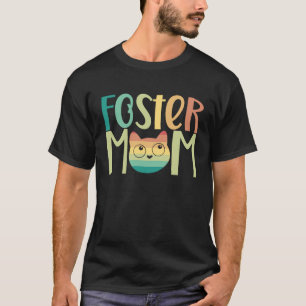 T-shirt Foster Chat Maman Retro Chat Maman Meilleur Chat M