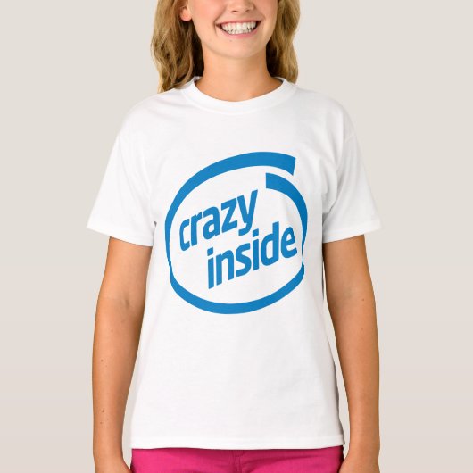 T-shirt Fou à l'intérieur (Devant)