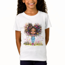 T-Shirt Fou Bienheureuse Fille Merveilleuse