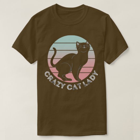 T-shirt Fou Chat Lady Chat Merch Design1 (Design devant)