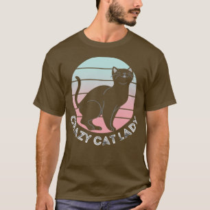 T-shirt Fou Chat Lady Chat Merch Design1
