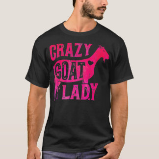 T-shirt Fou Chèvre Lady Drôle Filles Filles Femme Agricole
