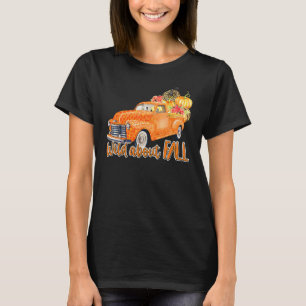 T-shirt Fou de camion de léopard de citrouilles de l'autom