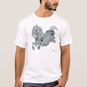 T-shirt fou de cheval de bande dessinée