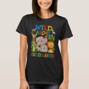 T-shirt Fou de maternelle Safari Animaux Jungle Retour