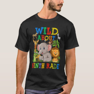 T-shirt Fou de neuvième année Animaux de safari Jungle Ret