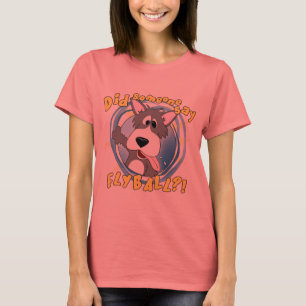 T-shirt fou de sonnerie de dames de chien de