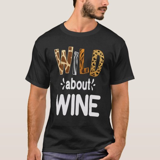 T-shirt Fou de vin Consommation de vin (Devant)