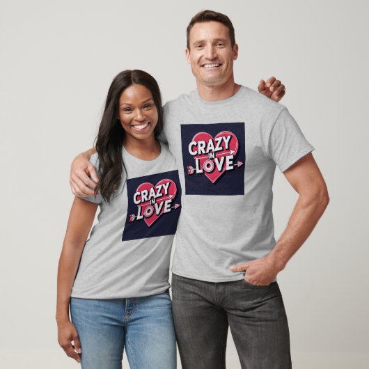 T-shirt Fou en amour (Unisexe)