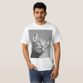 T-shirt Fou Et Adorable Kitty (Devant entier)