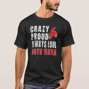 T-shirt Fou Fier Motocross Nana Grandma Dirt Bike Nana
