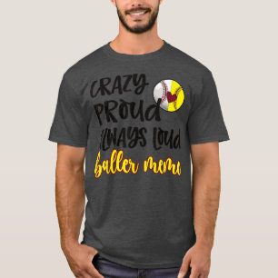 T-shirt Fou Fier Softball de baseball mème Grand-mère T-sh