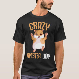 T-shirt Fou Hamster Lady Hammy Filles Femmes