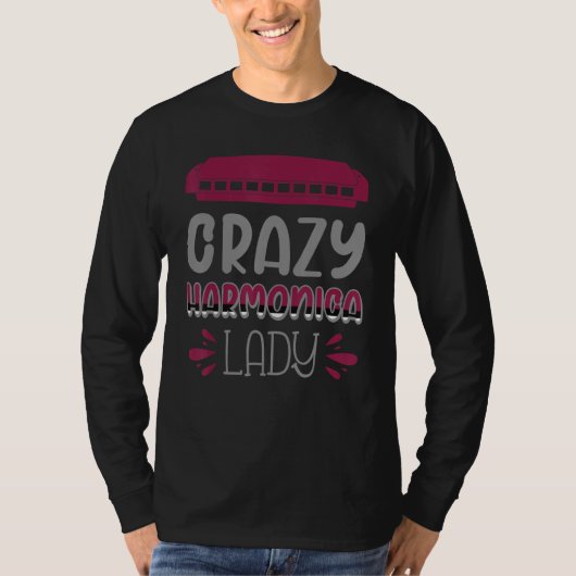 T-shirt Fou Harmonica Lady 1 (Devant)