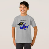 T-shirt Fou monstre de graduation requin (Devant entier)