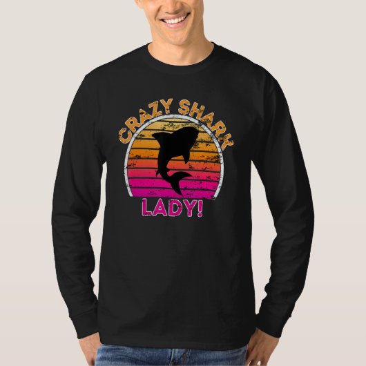 T-shirt Fou Requin Lady Funny Retro Requin (Devant)