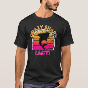 T-shirt Fou Requin Lady Funny Retro Requin