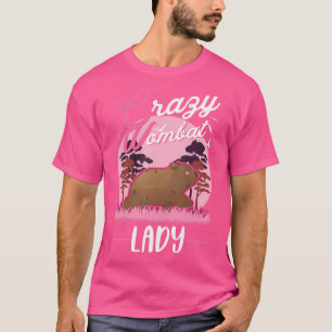 T-shirt Fou Wombat Lady Wombat Girl