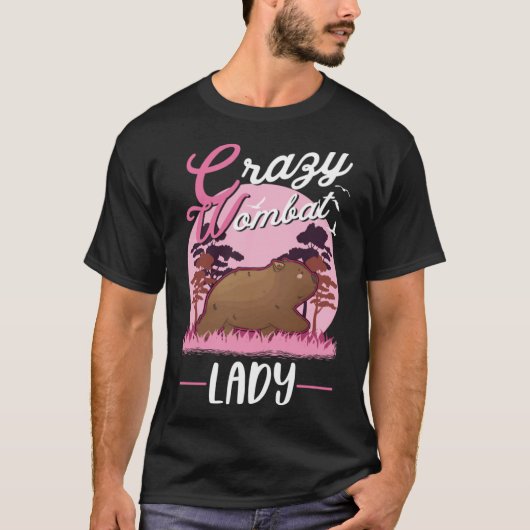 T-shirt Fou Wombat lady Wombat Girl (Devant)