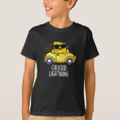 T-shirt Foudre au fromage Funny Cheese Pun Dark BG (Devant)