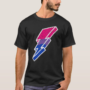 T-shirt Foudre de fierté bi Mignon Défilé LGBTQ Drapeau de