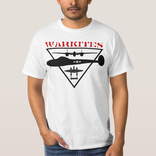 T-shirt foudre-warkites p-38 (Devant)
