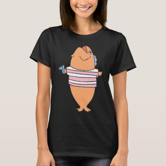 T-shirt fouet fouet poisson (Devant)