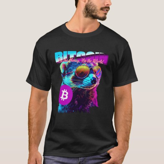 T-shirt Fouine Bitcoin (Déclaration et graphique drôles de (Devant)