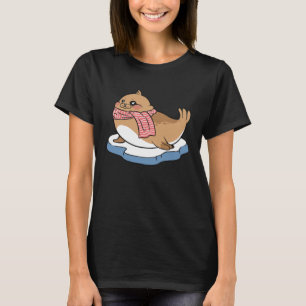 T-shirt foulard froid du phoque de mer