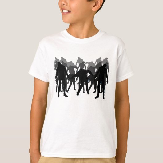 T-shirt Foule de zombi (Devant)