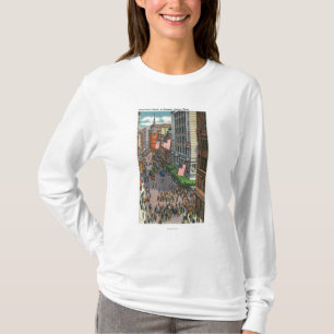 T-shirt Foules d'été sur la rue de Washington