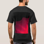 T-shirt Foules noires et rouges Peinture abstraite (Dos)